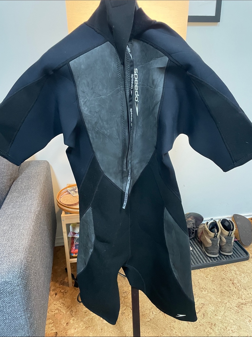 Speedo Black Short-Sleeve Menโs Wetsuit